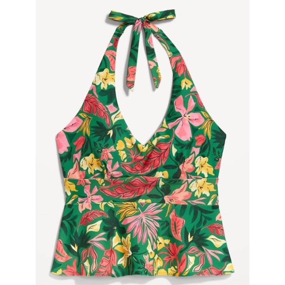 Old Navy Floral Matte Tankini Swimsuit